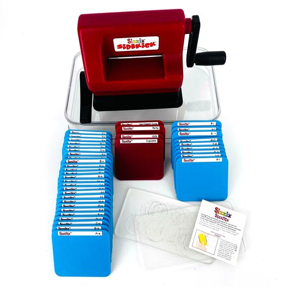 Sizzix Sidekick Die-cutting and Embossing Machine Alphabet numbers sizzlits etc - Picture 1 of 5